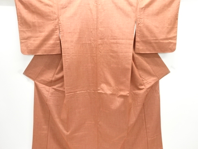 JAPANESE KIMONO / SILK / HAND WOVEN TSUMUGI / ABSTRACT STRIPE